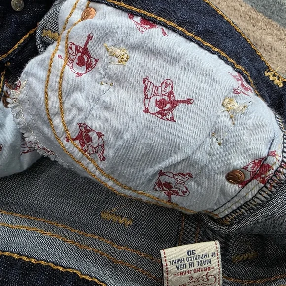 Vintage True Religion Ricky T bootcut Flare Size 30 Made in USA - Picture 12 of 16